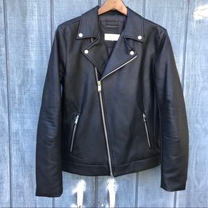 🌟Host Pick🌟Calvin Klein Faux Leather Moto Jacket